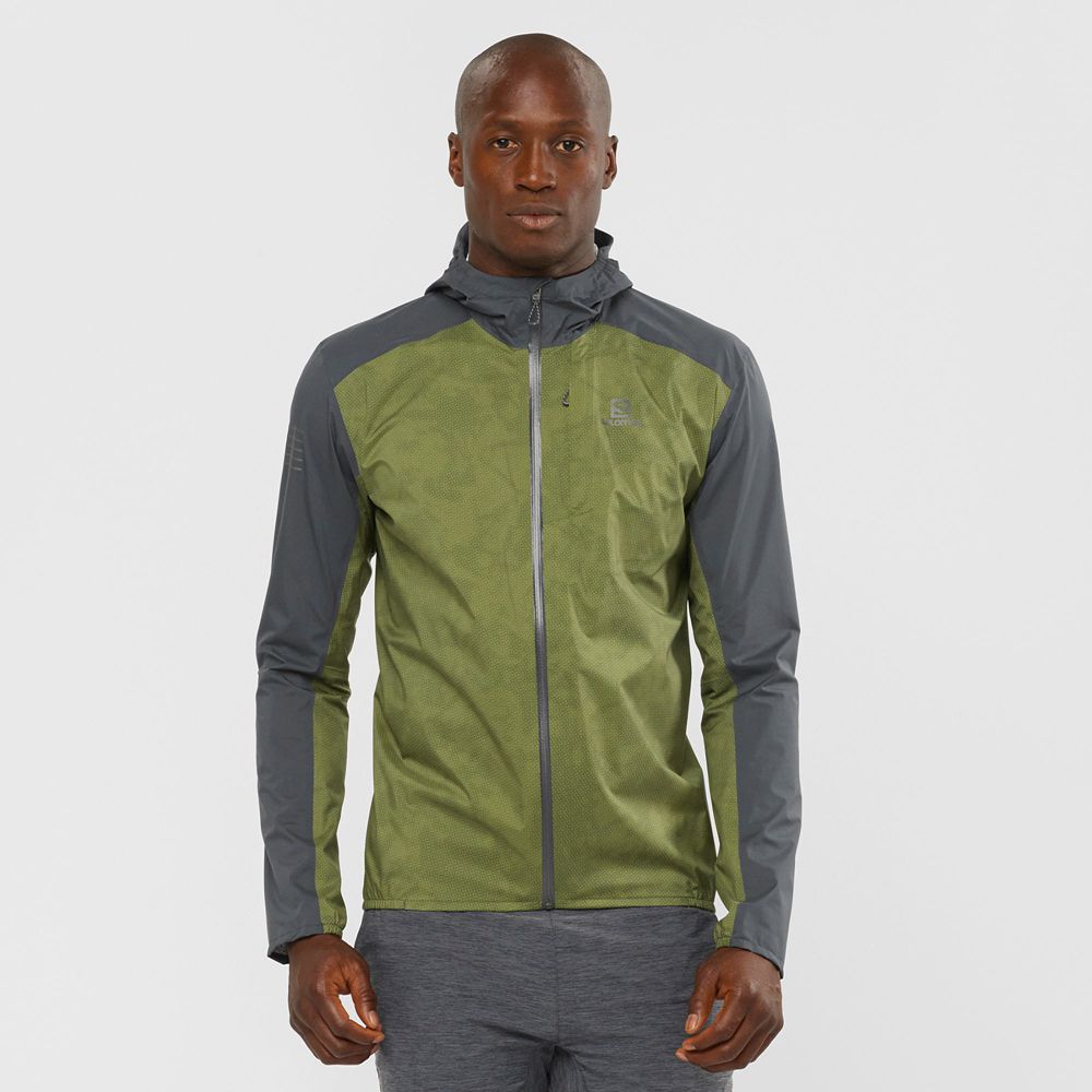 Salomon BONATTI 2.5L Chaquetas Hombre - Verde Oliva - Colombia (21856-WDGL)